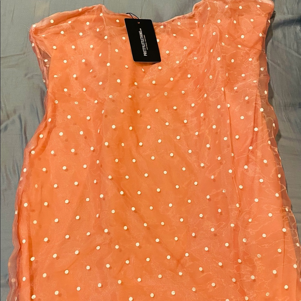 Polkadot dress pink never worn